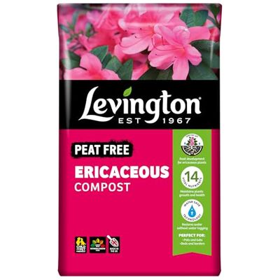 Levington PEAT FREE Ericaceous Compost, 50 litre compost for acid-loving plants Levington PEAT FREE Ericaceous Compost, 50 litre compost for acid-loving plants