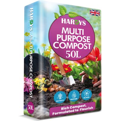 Hardys (50L) Plant Multi Purpose Compost Outdoor & Indoor Soil Hardys (50L) Plant Multi Purpose Compost Outdoor & Indoor Soil
