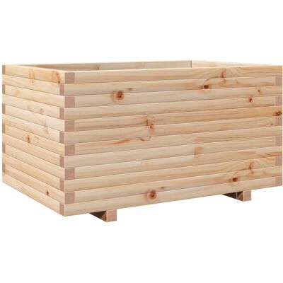 vidaXL Garden Planter 90x60x49.5 cm Solid Wood Pine - Outdoor Flower Pot vidaXL Garden Planter 90x60x49.5 cm Solid Wood Pine - Outdoor Flower Pot