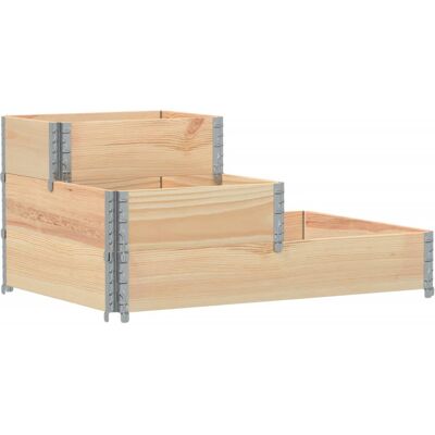 vidaXL 3-Tier Raised Bed Garden Planter - Outdoor Garden Decor vidaXL 3-Tier Raised Bed Garden Planter - Outdoor Garden Decor