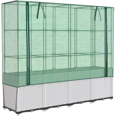 vidaXL Raised Bed with Greenhouse Cover - Garden Planter vidaXL Raised Bed with Greenhouse Cover - Garden Planter