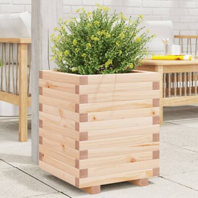 vidaXL Garden Planter 40x40x49.5 cm Solid Wood Pine - Garden Planter vidaXL Garden Planter 40x40x49.5 cm Solid Wood Pine - Garden Planter
