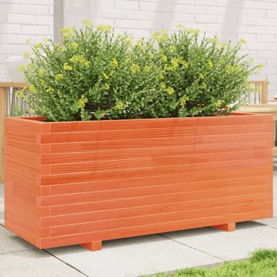 vidaXL Garden Planter Wax Brown 110x40x49.5 cm Solid Wood Pine - Garden Planter vidaXL Garden Planter Wax Brown 110x40x49.5 cm Solid Wood Pine - Garden Planter