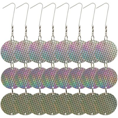 Tlily - 24PCS Set - Reflective - Hanging - Bird Repel Discs Tlily - 24PCS Set - Reflective - Hanging - Bird Repel Discs