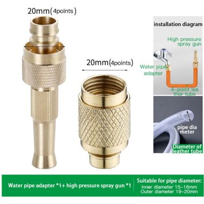Maxpower (PURPLE) Brass Adjustable Spray Gun Hose Nozzle High Pressure Straight Copper Gu Maxpower (PURPLE) Brass Adjustable Spray Gun Hose Nozzle High Pressure Straight Copper Gu