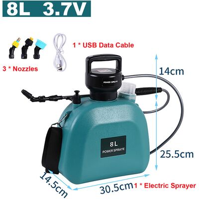 Maxpower (Green-8L-3.7V) Electric Battery Sprayer Gardening Watering Flowers Can Agricult Maxpower (Green-8L-3.7V) Electric Battery Sprayer Gardening Watering Flowers Can Agricult