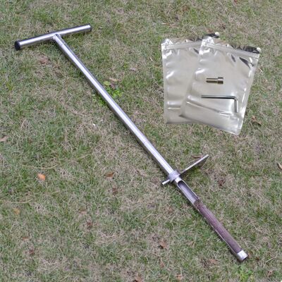 HiHydro 36 Soil Probe Stainless Steel Soil Sampler Probe with Foot Pedal and Reusable Sa HiHydro 36 Soil Probe Stainless Steel Soil Sampler Probe with Foot Pedal and Reusable Sa