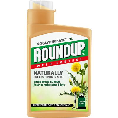 Roundup Naturals Weed Killer, Concentrate (Glyphosate-Free), 1 Litre Roundup Naturals Weed Killer, Concentrate (Glyphosate-Free), 1 Litre