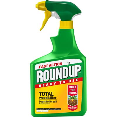 Roundup Total Fast Action Weed Killer, 1 Litre Roundup Total Fast Action Weed Killer, 1 Litre