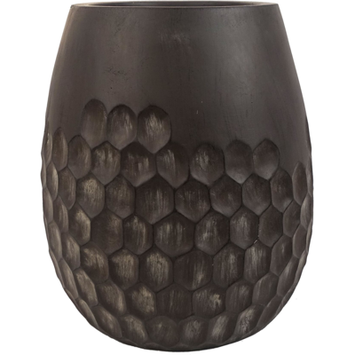 Leaf 70477 Grey 32cm Fibreglass Planter Leaf 70477 Grey 32cm Fibreglass Planter