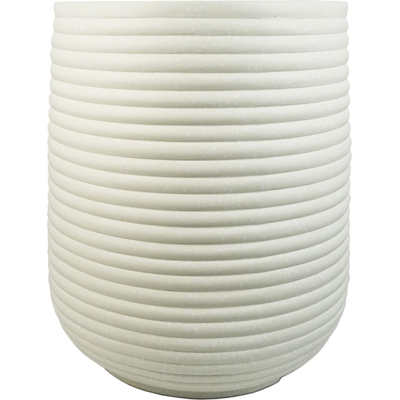 Leaf - Mikos Planter - 46cm - White - Planter Leaf - Mikos Planter - 46cm - White - Planter