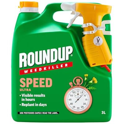 Roundup Speed Ultra (Glyphosate Free), Weedkiller, Manual Spray - 3 Litre Roundup Speed Ultra (Glyphosate Free), Weedkiller, Manual Spray - 3 Litre