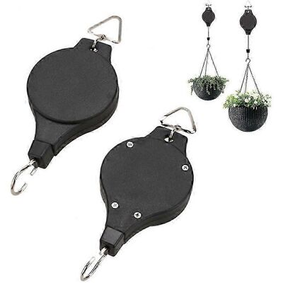 Unbranded (b) Pulley hook for plants, retractable plant hook, used for hanging heavy indoo Unbranded (b) Pulley hook for plants, retractable plant hook, used for hanging heavy indoo
