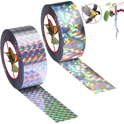 Unbranded Bird Repellent Tape, Pack of 2, 80m x 2.4cm, Pigeon Deterrent for Houses, Garden Unbranded Bird Repellent Tape, Pack of 2, 80m x 2.4cm, Pigeon Deterrent for Houses, Garden