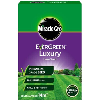 Miracle-Gro Evergreen Fine Lawn Luxury Grass Seed No Rye 14m2 Coverage 420g Miracle-Gro Evergreen Fine Lawn Luxury Grass Seed No Rye 14m2 Coverage 420g