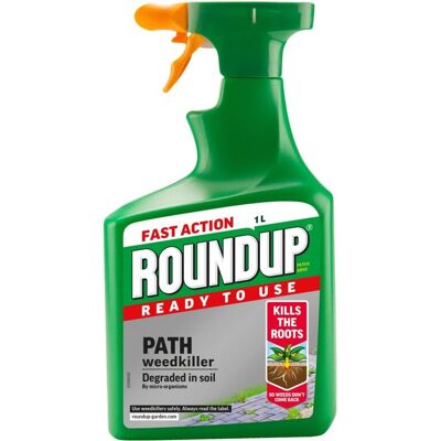 Roundup Path and Drive Ready to Use 1L Spray Weedkiller, Green, 1 L Roundup Path and Drive Ready to Use 1L Spray Weedkiller, Green, 1 L