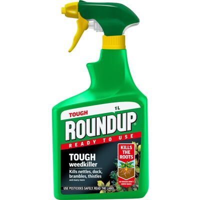 Roundup Tough Weedkiller, Ready to Use, Spray, 1 Litre Roundup Tough Weedkiller, Ready to Use, Spray, 1 Litre