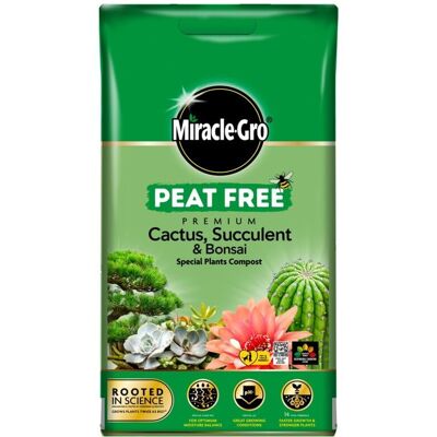 Miracle-Gro Peat Free Cactus/Bonsai Compost - 10L Miracle-Gro Peat Free Cactus/Bonsai Compost - 10L