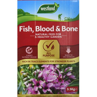 Westland Fish, Blood and Bone All Purpose Plant Food, 3.5 kg Westland Fish, Blood and Bone All Purpose Plant Food, 3.5 kg