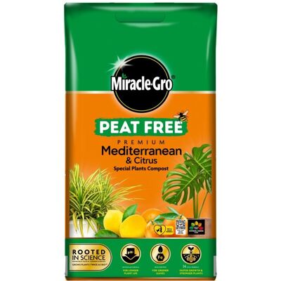 Miracle-Gro - Peat Free Premium Mediterranean & Citrus Compost - 10L Miracle-Gro - Peat Free Premium Mediterranean & Citrus Compost - 10L