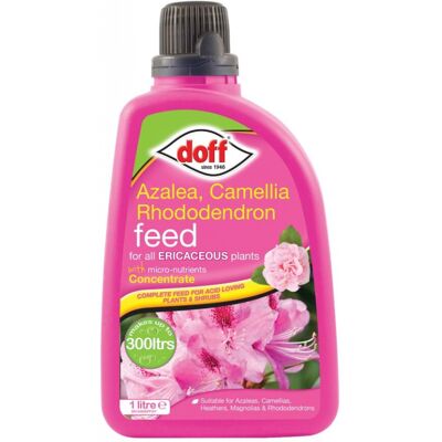 Doff Azalea Camellia Rhododendron Ericaceous Feed Food Fertiliser 1L Doff Azalea Camellia Rhododendron Ericaceous Feed Food Fertiliser 1L