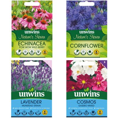 Unwins Bee & Butterfly Friendly Flower Seed Bundle Unwins Bee & Butterfly Friendly Flower Seed Bundle