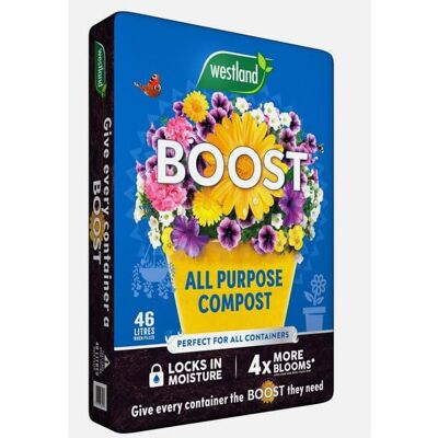 Westland Boost All Purpose Compost 46L ? Peat-Free, Moisture Lock Mix Westland Boost All Purpose Compost 46L ? Peat-Free, Moisture Lock Mix