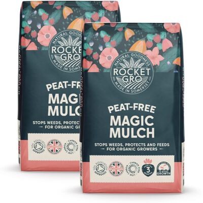 Thompson & Morgan RocketGro Magic Mulch - Organic, Chemical-Free, Peat-Free Soil Conditioner, We Thompson & Morgan RocketGro Magic Mulch - Organic, Chemical-Free, Peat-Free Soil Conditioner, We