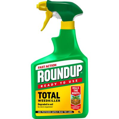 Roundup Total Fast Action Weed Killer, 1 Litre Roundup Total Fast Action Weed Killer, 1 Litre