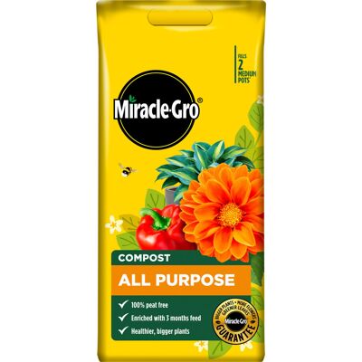 Miracle-Gro Peat Free Premium All Purpose Compost 10 litres Miracle-Gro Peat Free Premium All Purpose Compost 10 litres
