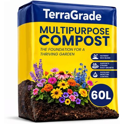 Ecoblaze TerraGrade Multipurpose Compost 60L Premium Potting & Garden Soil for Indoor & Ecoblaze TerraGrade Multipurpose Compost 60L Premium Potting & Garden Soil for Indoor &