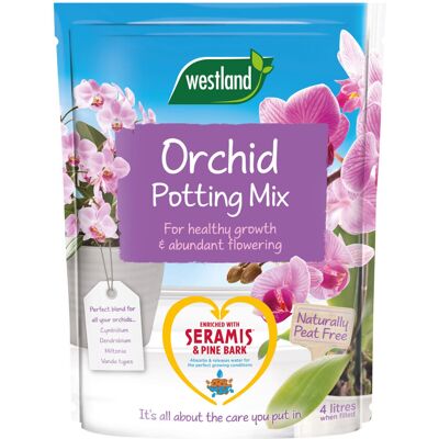 Westland Potting Compost Mix and Enriched with Seramis, Brown, 4 Litre Westland Potting Compost Mix and Enriched with Seramis, Brown, 4 Litre