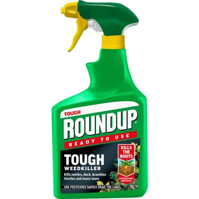 Roundup Tough Weedkiller, Ready to Use, Spray, 1 Litre Roundup Tough Weedkiller, Ready to Use, Spray, 1 Litre