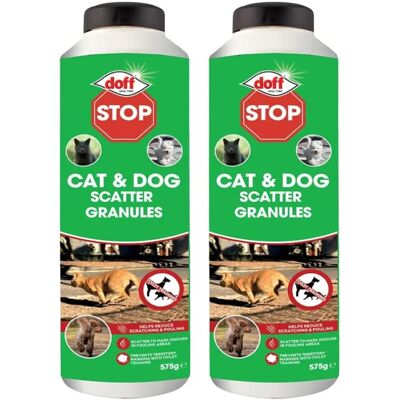 2 x Doff 700g Super Cat & Dog Repellent - Shaker Bottle safe around the garden 2 x Doff 700g Super Cat & Dog Repellent - Shaker Bottle safe around the garden