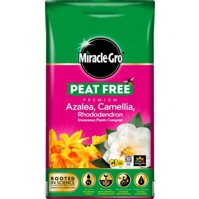 Miracle-Gro Peat Free Azalea Camellia Rhododendron Ericaceous Potting Compost 10 Miracle-Gro Peat Free Azalea Camellia Rhododendron Ericaceous Potting Compost 10
