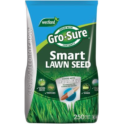 Westland Gro-Sure Aqua Gel Coated Smart Grass Lawn Seed, 250m2 (10 kg) Westland Gro-Sure Aqua Gel Coated Smart Grass Lawn Seed, 250m2 (10 kg)