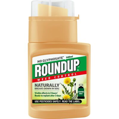 Roundup Naturals Weed Killer - Concentrate (Glyphosate-Free) - 140 ml Roundup Naturals Weed Killer - Concentrate (Glyphosate-Free) - 140 ml