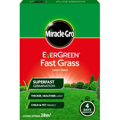 Miracle-Gro EverGreen Fast Grass Lawn Seed 840g, 28 m2, Gold Miracle-Gro EverGreen Fast Grass Lawn Seed 840g, 28 m2, Gold