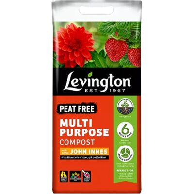 Levington Peat Free Multi Purpose Compost John Innes 10L Levington Peat Free Multi Purpose Compost John Innes 10L