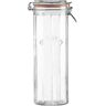 Kilner Facetted Glass Clip Top Tall Jar Capacity, 2.2 Litre