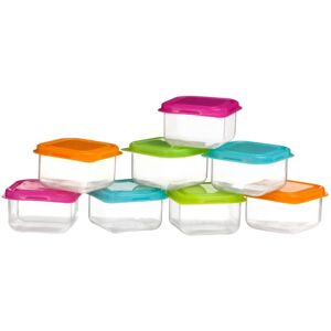 Premier Housewares Set of 8 Mini Storage Containers, Multi-Coloured Premier Housewares Set of 8 Mini Storage Containers, Multi-Coloured