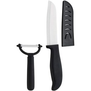 Premier Housewares Ceramic Knife & Peeler Set, Black Premier Housewares Ceramic Knife & Peeler Set, Black