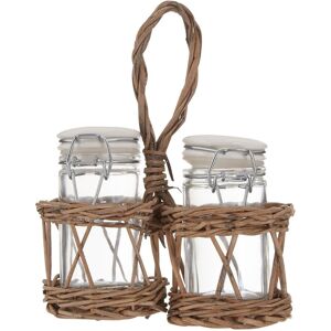 Premier Housewares Country Cottage Salt and Pepper Set - Set of 2, Grey Premier Housewares Country Cottage Salt and Pepper Set - Set of 2, Grey