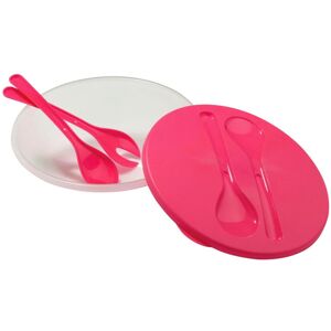 Premier Housewares Durably Constructed Salad Container With Pink Lid, Convenient Storage Box With L Premier Housewares Durably Constructed Salad Container With Pink Lid, Convenient Storage Box With L