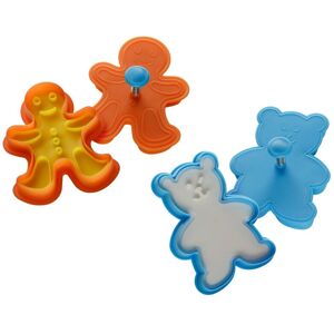 Premier Housewares Cookie Stamps, Teddy Bear/Gingerbread Man - Set of 2 Premier Housewares Cookie Stamps, Teddy Bear/Gingerbread Man - Set of 2