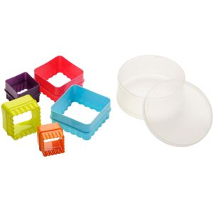 Premier Housewares Square Cutters - Set of 5, Multi-Coloured Premier Housewares Square Cutters - Set of 5, Multi-Coloured