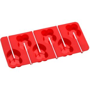 Premier Housewares 6 Heart Cake Pop Silicone Mould - Red Premier Housewares 6 Heart Cake Pop Silicone Mould - Red