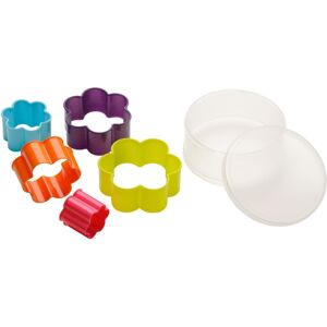 Premier Housewares Flower Shaped Cutters - Set of 5, Multi-Coloured Premier Housewares Flower Shaped Cutters - Set of 5, Multi-Coloured
