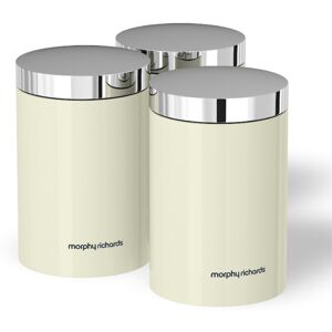 Morphy Richards 974066 Accents Kitchen Storage Canisters, Stainless Steel, Ivory Morphy Richards 974066 Accents Kitchen Storage Canisters, Stainless Steel, Ivory
