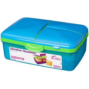 Sistema Lunch Slimline Quaddie, 1.5 L - Blue/Green Sistema Lunch Slimline Quaddie, 1.5 L - Blue/Green